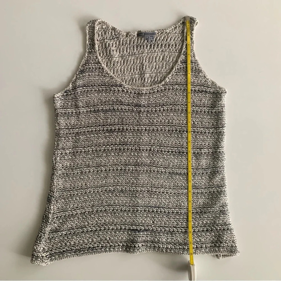 Vince Neutral Striped Sleeveless Knit Tank Size S - Picture 10 of 16